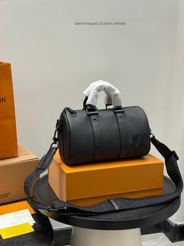 Geantă crossbody pentru bărbați (din piele naturală; căptușeală din pânză; respirabilă; capacitate extensibilă; reduce povara)