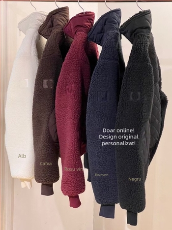 Geacă damă cu guler înălțat, din bumbac 80–90%, Primăvara 2025