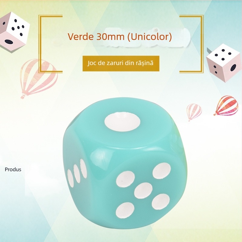 Zaruri Royal Saint, rășină, 6 fețe, personalizabile; pachet de 1000 pentru șah și jocuri de cărți.