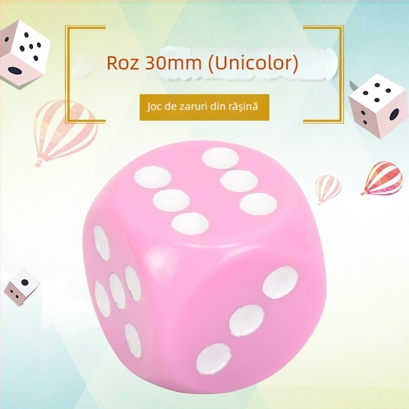 Zaruri Royal Saint, rășină, 6 fețe, personalizabile; pachet de 1000 pentru șah și jocuri de cărți.