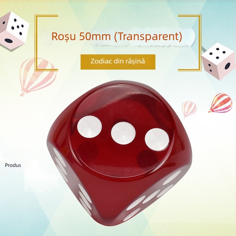 Zaruri Royal Saint, rășină, 6 fețe, personalizabile; pachet de 1000 pentru șah și jocuri de cărți.