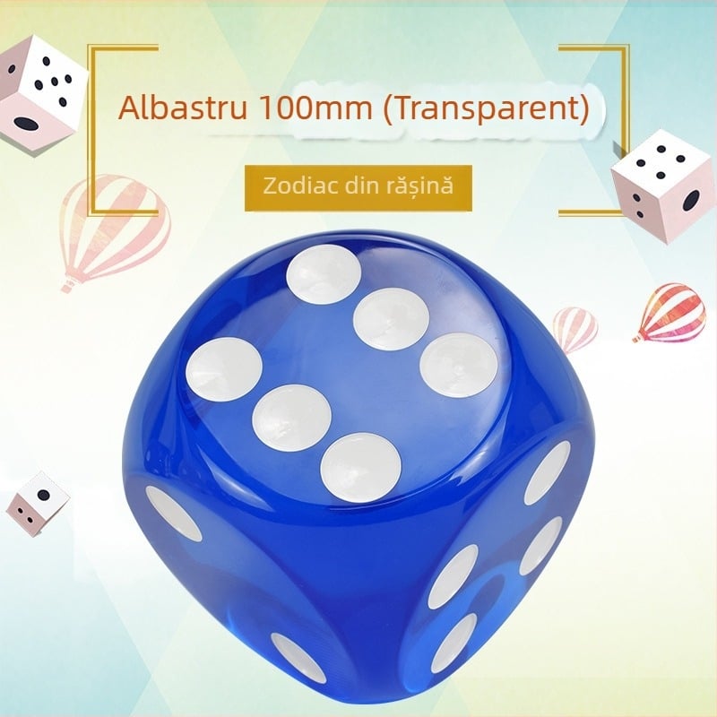 Zaruri Royal Saint, rășină, 6 fețe, personalizabile; pachet de 1000 pentru șah și jocuri de cărți.