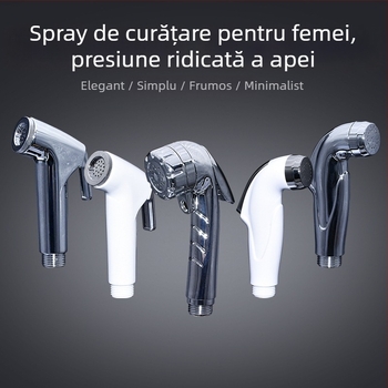 Pistol de duș pentru toaletă din ABS placat, bidet portabil manual, jet de ploaie, model FXQ-001, instalare prin filet, turnare prin injecție