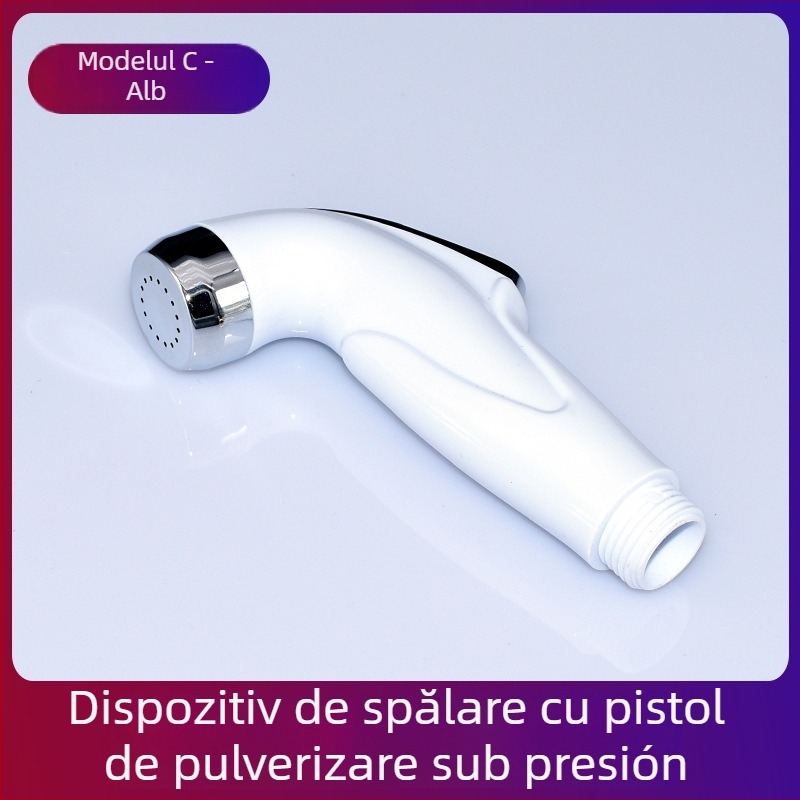 Pistol de duș pentru toaletă din ABS placat, bidet portabil manual, jet de ploaie, model FXQ-001, instalare prin filet, turnare prin injecție