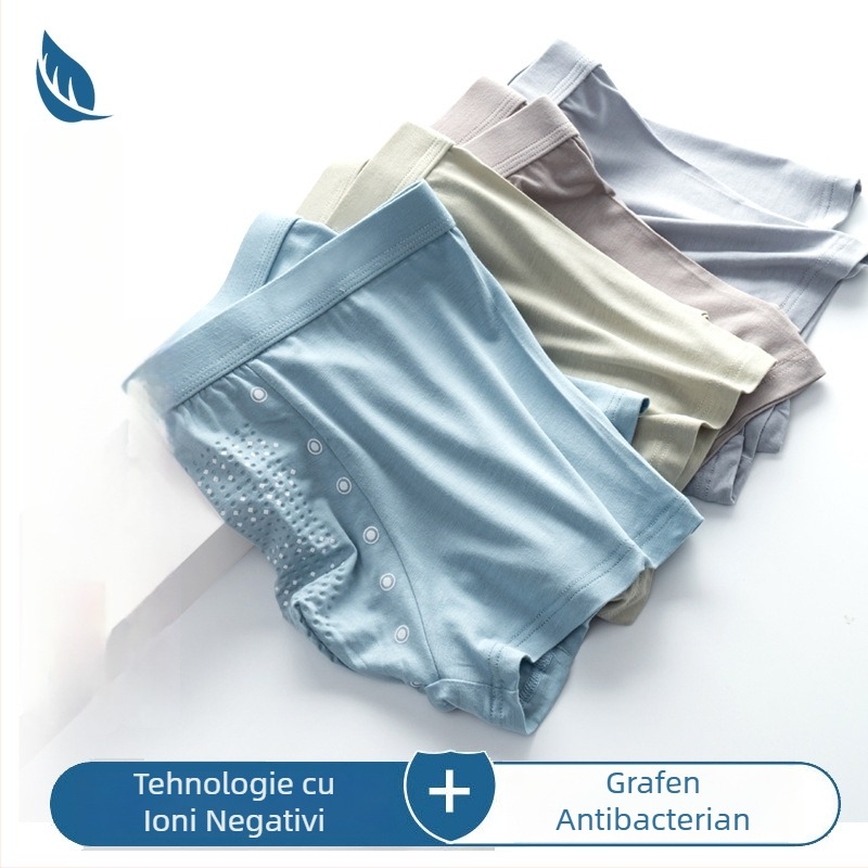 Boxeri bărbătești din MODAL – fără cusături, antibacteriali, talie medie, căptușeală din MODAL