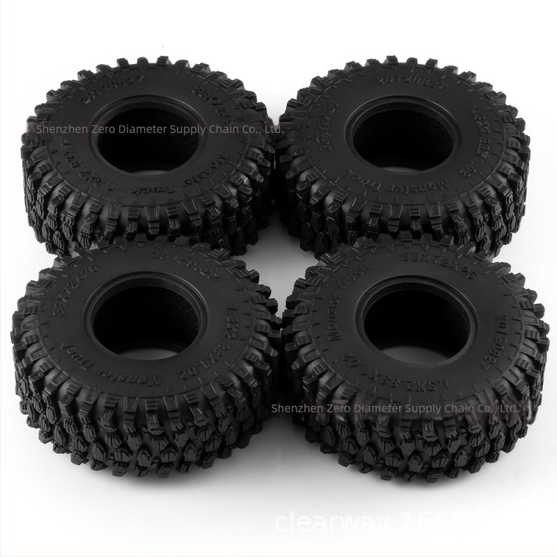 Acoperire de cauciuc pentru roata RC TRX4M, control de la distanță, compatibil DIY, cod articol LJ10110A02