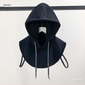 Hanorac pentru copii cu glugă, guler fals detașabil, căptușit cu fleece, din poliester, pentru primăvara 2025