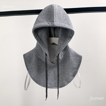 Hanorac pentru copii cu glugă, guler fals detașabil, căptușit cu fleece, din poliester, pentru primăvara 2025