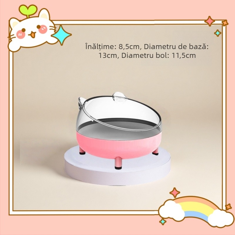 Ustensile de hrană pentru animale de companie — bol ceramic anti-derapare pentru hamsteri și hrănitoare din oțel inoxidabil pentru animale mici