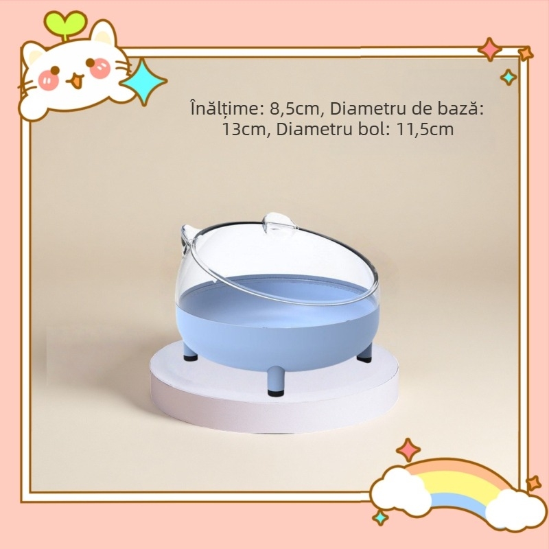 Ustensile de hrană pentru animale de companie — bol ceramic anti-derapare pentru hamsteri și hrănitoare din oțel inoxidabil pentru animale mici