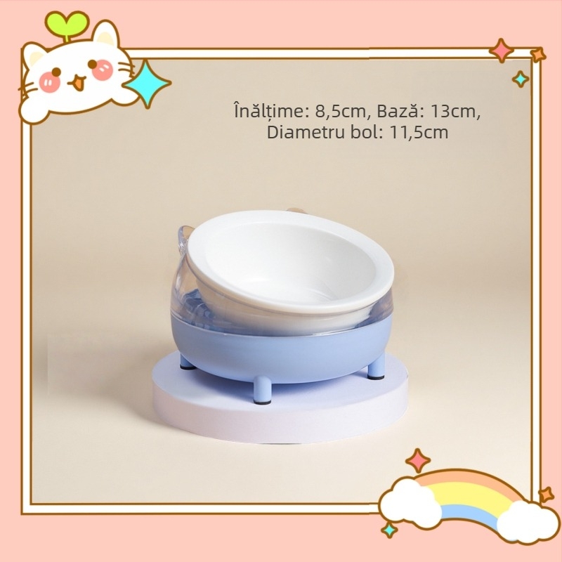 Ustensile de hrană pentru animale de companie — bol ceramic anti-derapare pentru hamsteri și hrănitoare din oțel inoxidabil pentru animale mici