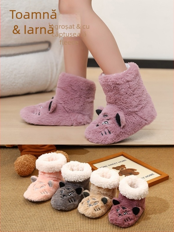 Șosete pentru copii pentru podea, interior, groase, antiderapante pentru învățarea mersului, polyester, unisex, primăvara 2024