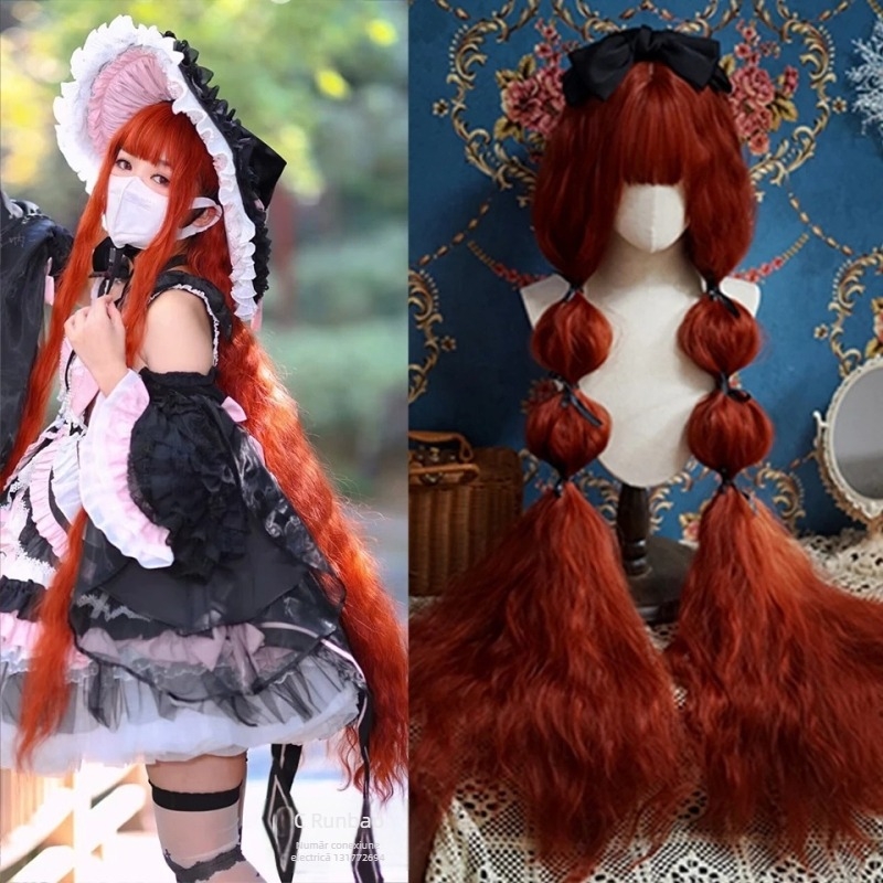 Perucă cu stil natural, păr buclat, model DM23, material păr: fibre rezistente la temperatură, origine Xu Chang