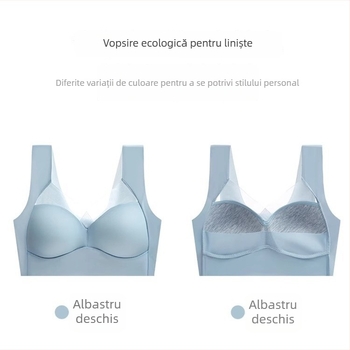 Sutien matern fără fir – fără cusături, stil vestă, cupă completă, cupă turnată subțire, bretele fixe, material nylon (70–80%)