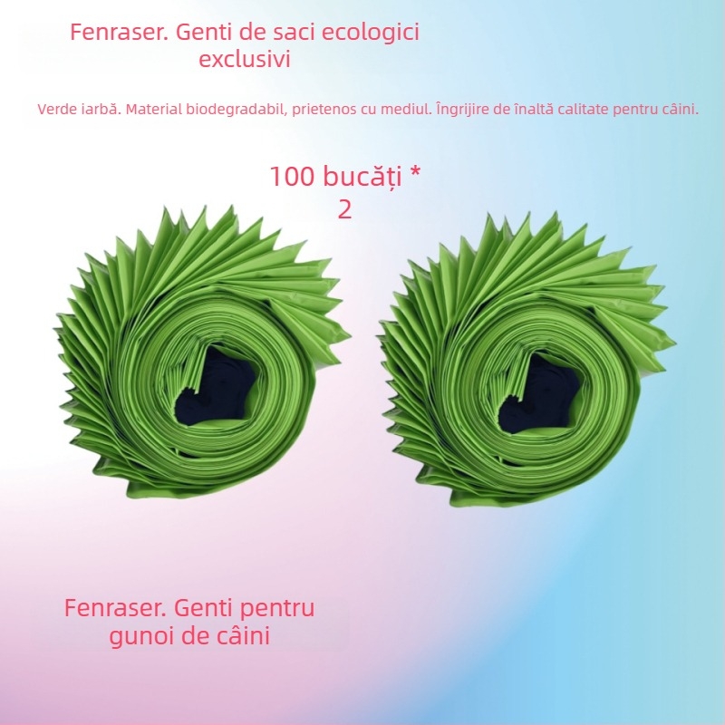 Curățător de fecale pentru câini, pliabil, cu funcționare automată, din plastic, include pungă