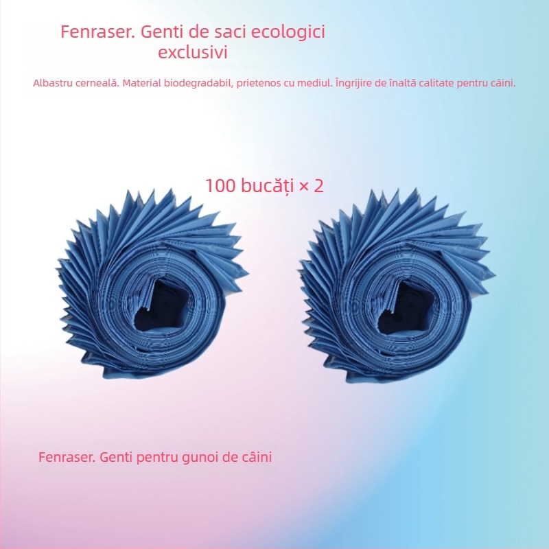 Curățător de fecale pentru câini, pliabil, cu funcționare automată, din plastic, include pungă