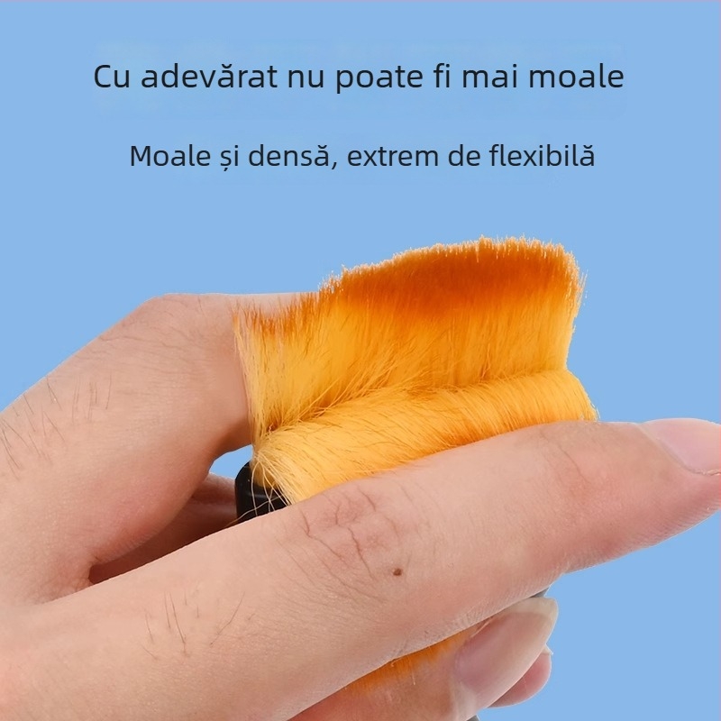 Perie de curățare pentru calculator cu peri moi din microfibră, pentru tastatura laptopului și ecran, anti-static