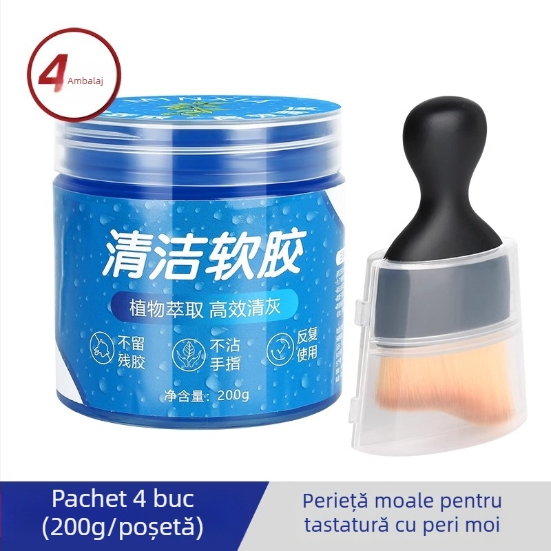 Perie de curățare pentru calculator cu peri moi din microfibră, pentru tastatura laptopului și ecran, anti-static