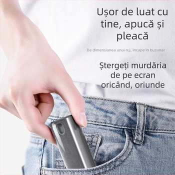 Spray de curățare a ecranului telefonului – All-in-One, îndepărtează praful de pe ecranele mobile, TV și tabletă