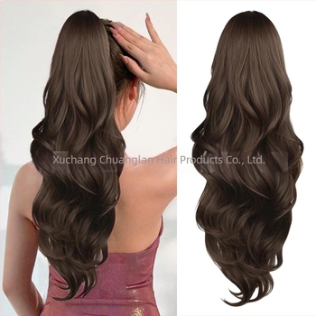 Perucă coadă – extensie, bucle lungi, șnur de prindere, sârmă rezistentă la temperatură, poate fi vopsită