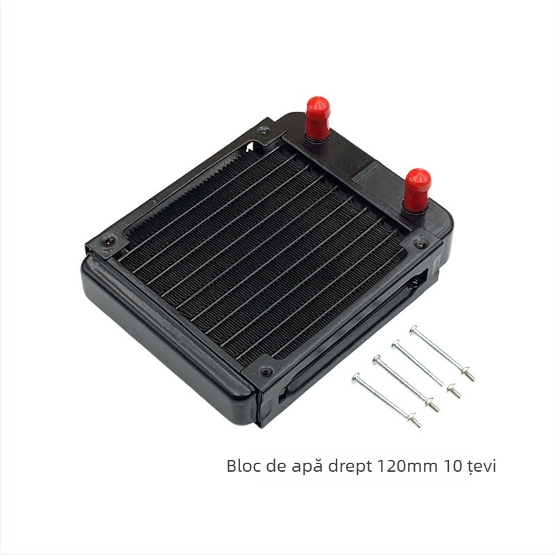 Radiator din aluminiu pentru răcire cu apă, pentru PC industrial, disipare prin conducte