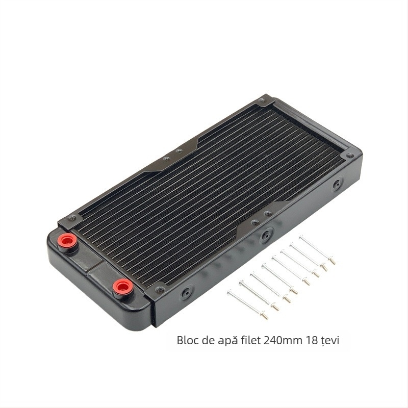 Radiator din aluminiu pentru răcire cu apă, pentru PC industrial, disipare prin conducte