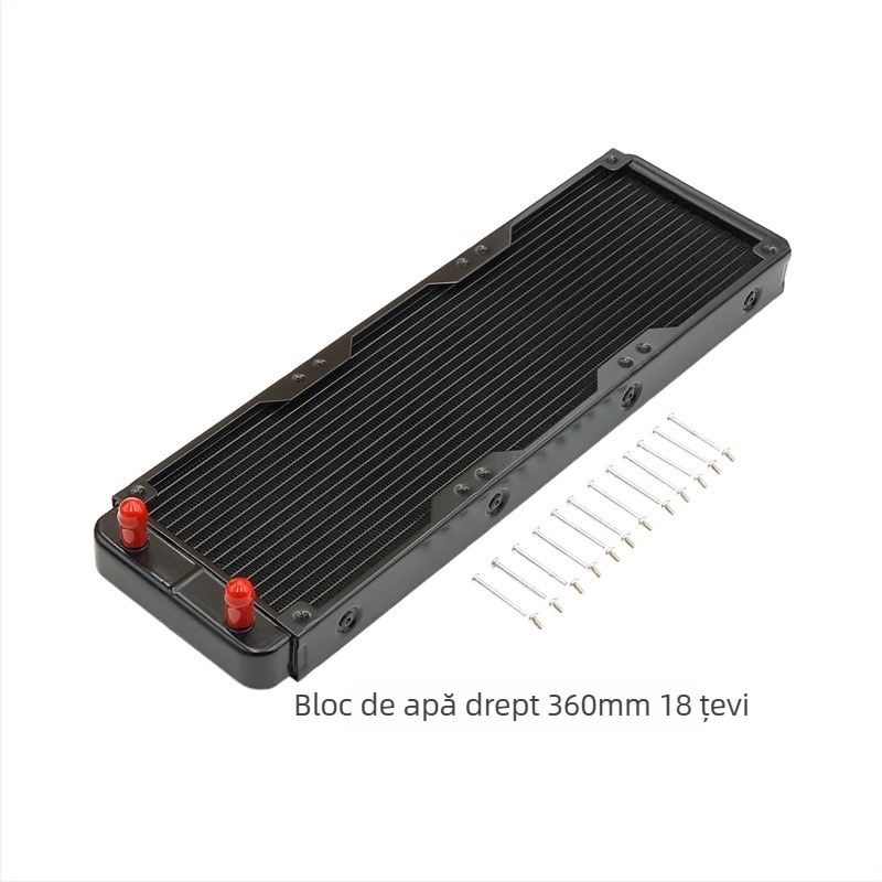 Radiator din aluminiu pentru răcire cu apă, pentru PC industrial, disipare prin conducte