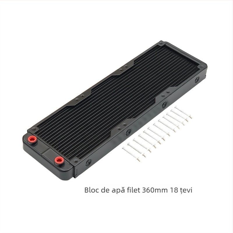 Radiator din aluminiu pentru răcire cu apă, pentru PC industrial, disipare prin conducte