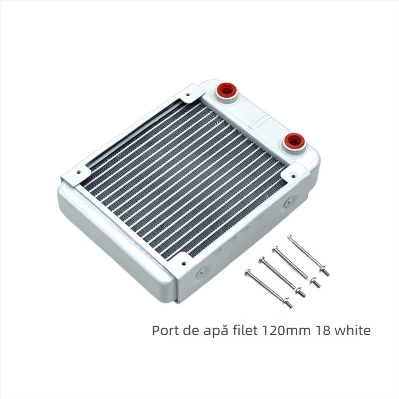 Radiator din aluminiu pentru răcire cu apă, pentru PC industrial, disipare prin conducte