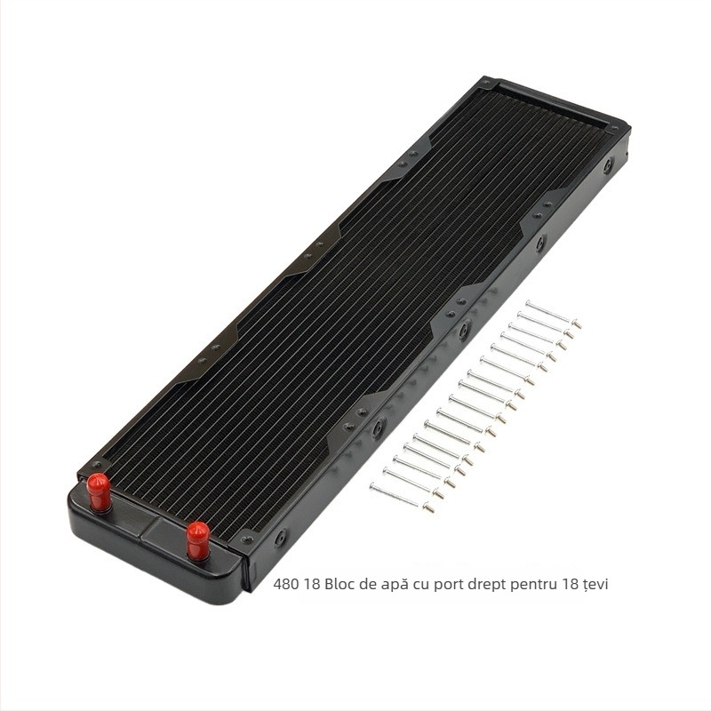 Radiator din aluminiu pentru răcire cu apă, pentru PC industrial, disipare prin conducte