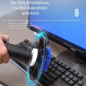 Perie electrică pentru tastatură, curățare profundă a spațiilor dintre taste, YM003, Yuming Electric; compatibilă cu laptopuri și calculatoare; imprimare logo disponibil.