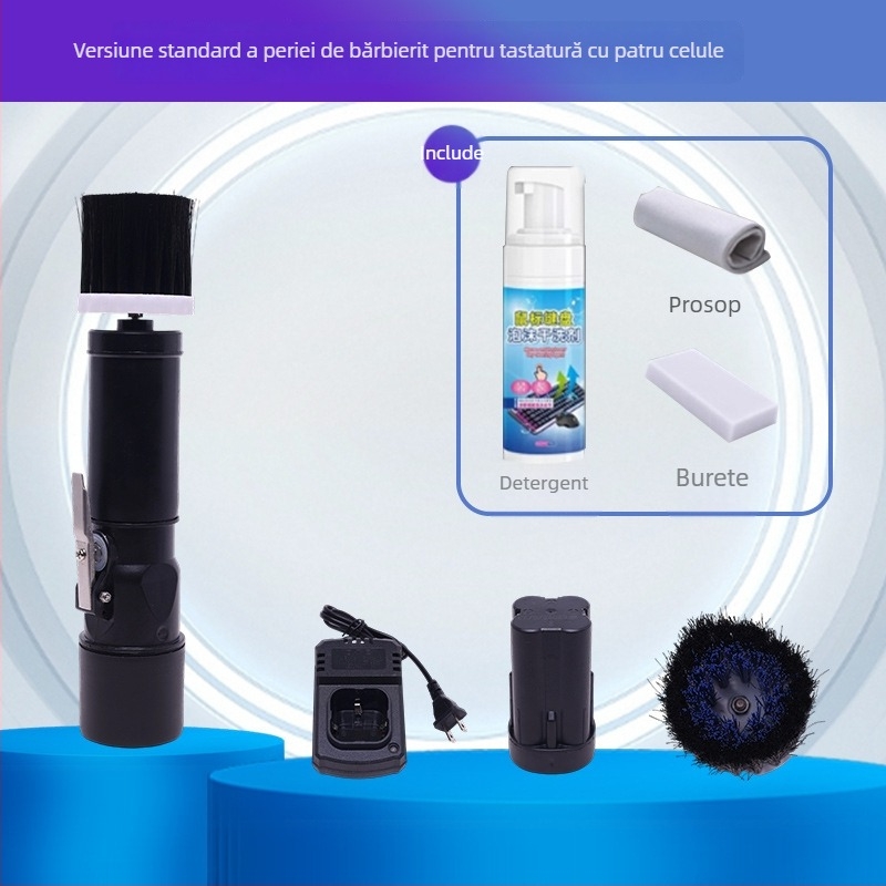 Perie electrică pentru tastatură, curățare profundă a spațiilor dintre taste, YM003, Yuming Electric; compatibilă cu laptopuri și calculatoare; imprimare logo disponibil.