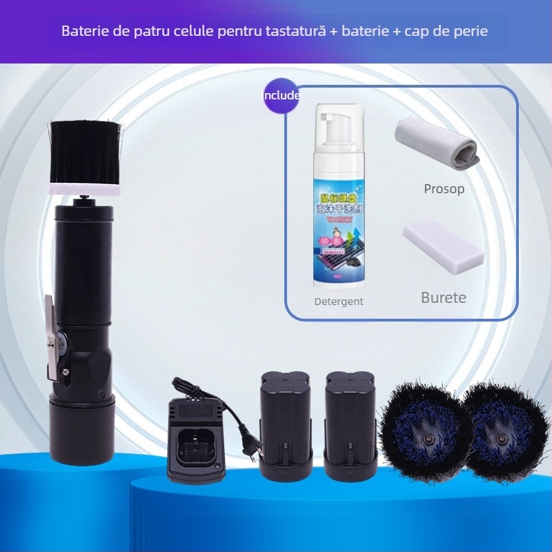 Perie electrică pentru tastatură, curățare profundă a spațiilor dintre taste, YM003, Yuming Electric; compatibilă cu laptopuri și calculatoare; imprimare logo disponibil.