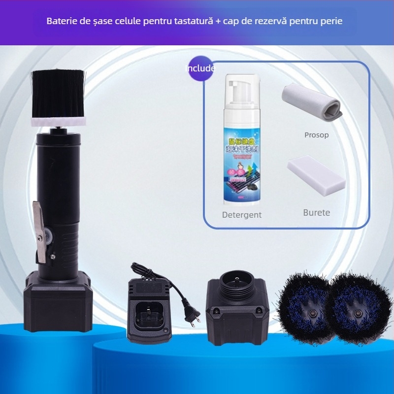 Perie electrică pentru tastatură, curățare profundă a spațiilor dintre taste, YM003, Yuming Electric; compatibilă cu laptopuri și calculatoare; imprimare logo disponibil.