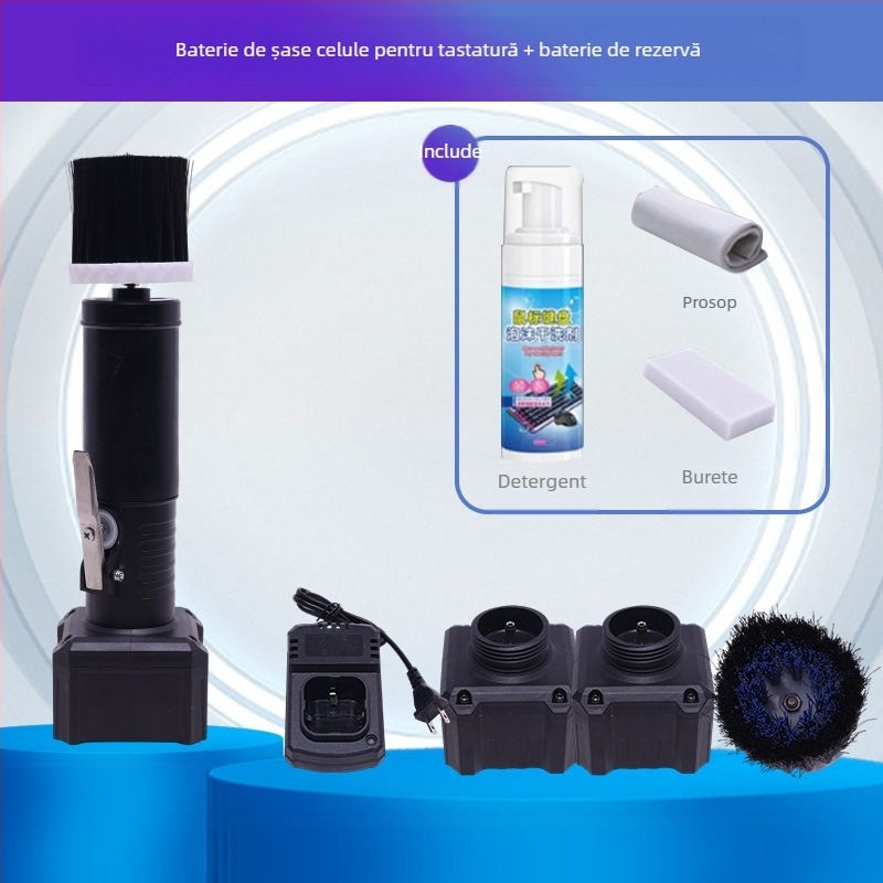 Perie electrică pentru tastatură, curățare profundă a spațiilor dintre taste, YM003, Yuming Electric; compatibilă cu laptopuri și calculatoare; imprimare logo disponibil.