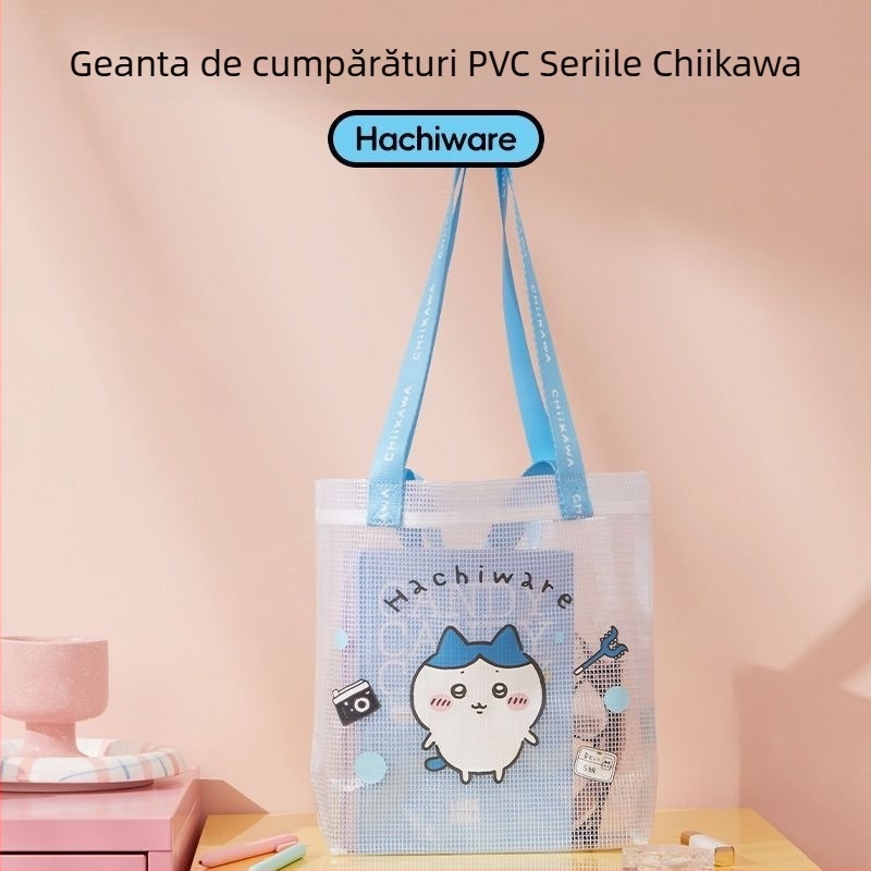 Geantă de umăr Chiikawa Usagi, seria, material PVC, stil proaspăt și dulce, cu compartimente
