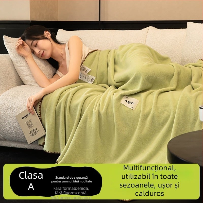 Pătură din cașmir, stil modern minimalist, model monocrom, greutate 500–799 g, calitate premium, potrivit pentru toate sezoanele