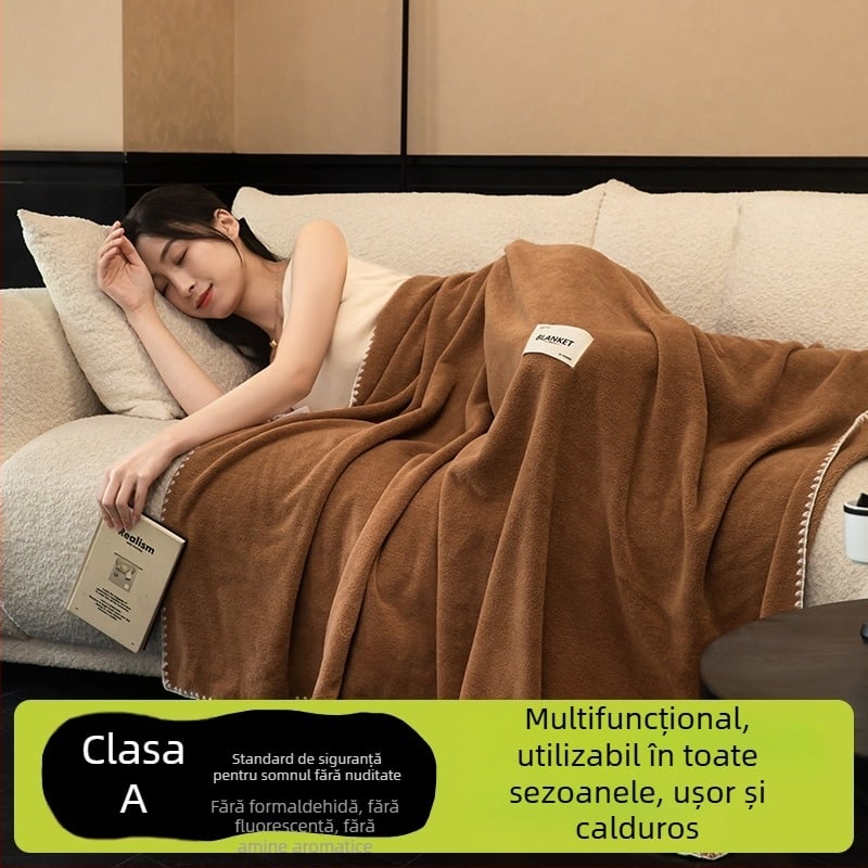 Pătură din cașmir, stil modern minimalist, model monocrom, greutate 500–799 g, calitate premium, potrivit pentru toate sezoanele