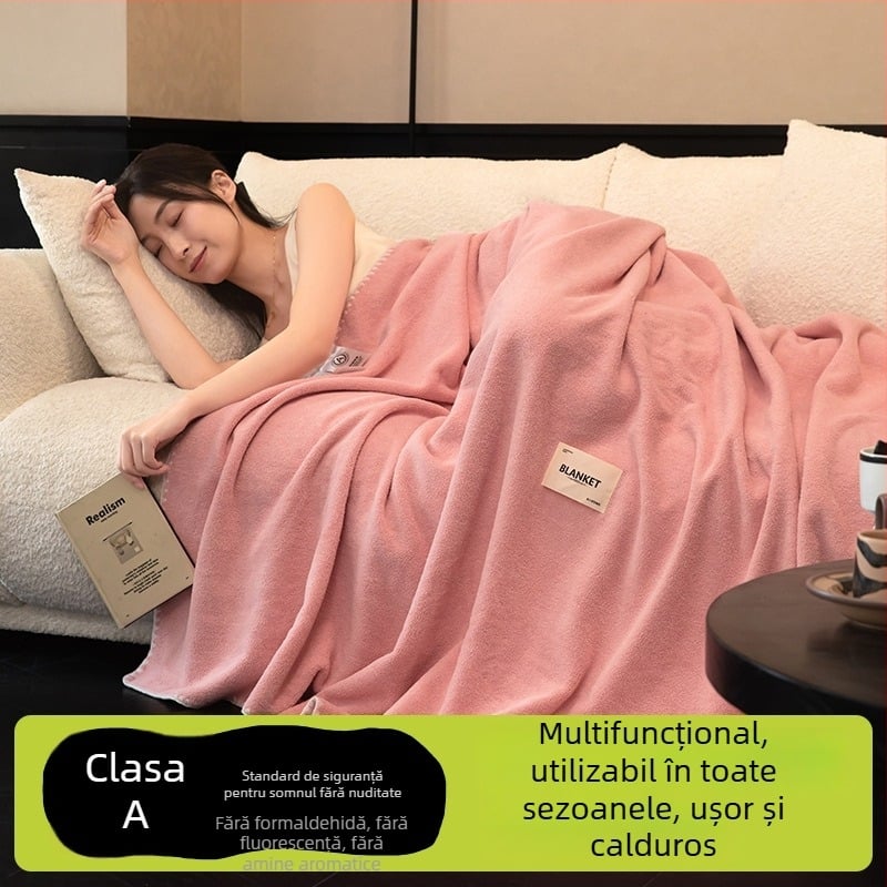 Pătură din cașmir, stil modern minimalist, model monocrom, greutate 500–799 g, calitate premium, potrivit pentru toate sezoanele