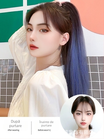 Perucă cu coadă de cal Senyue PY44, sârmă rezistentă la temperatură, pentru femei, nu poate fi vopsită