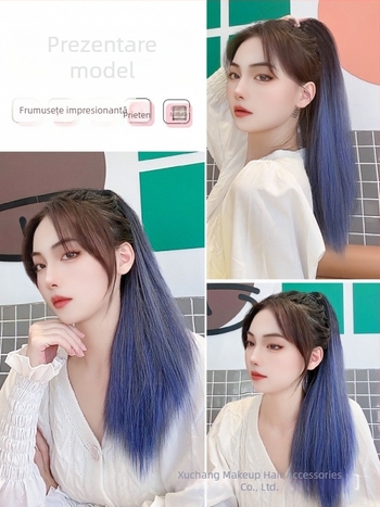 Perucă cu coadă de cal Senyue PY44, sârmă rezistentă la temperatură, pentru femei, nu poate fi vopsită