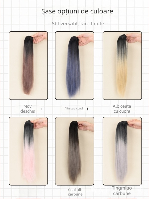 Perucă cu coadă de cal Senyue PY44, sârmă rezistentă la temperatură, pentru femei, nu poate fi vopsită