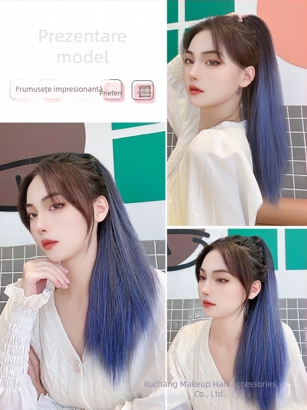 Perucă cu coadă de cal Senyue PY44, sârmă rezistentă la temperatură, pentru femei, nu poate fi vopsită