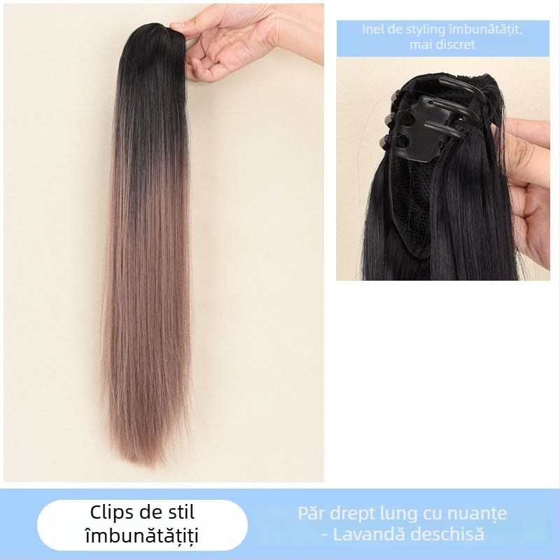 Perucă cu coadă de cal Senyue PY44, sârmă rezistentă la temperatură, pentru femei, nu poate fi vopsită