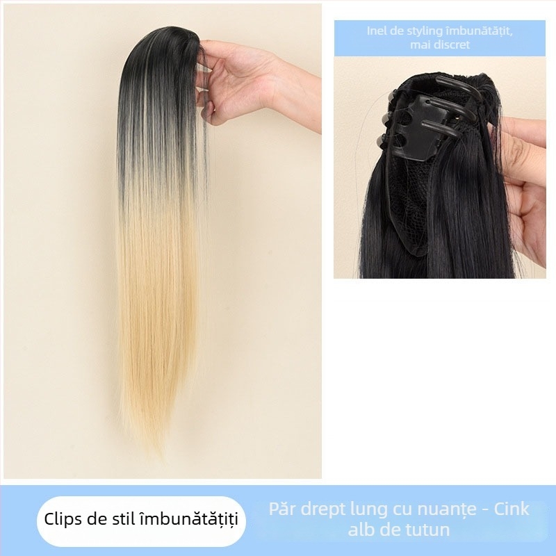 Perucă cu coadă de cal Senyue PY44, sârmă rezistentă la temperatură, pentru femei, nu poate fi vopsită