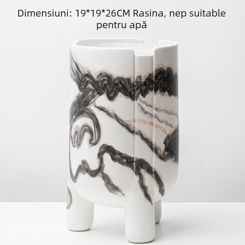 Vază din rășină, stil chinezesc, material: plastic/rășină