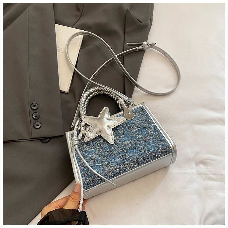 Geantă PU crossbody patrată cu fermoar, buzunar interior cu fermoar și buzunar pentru telefon, căptușeală poliester, vara 2025