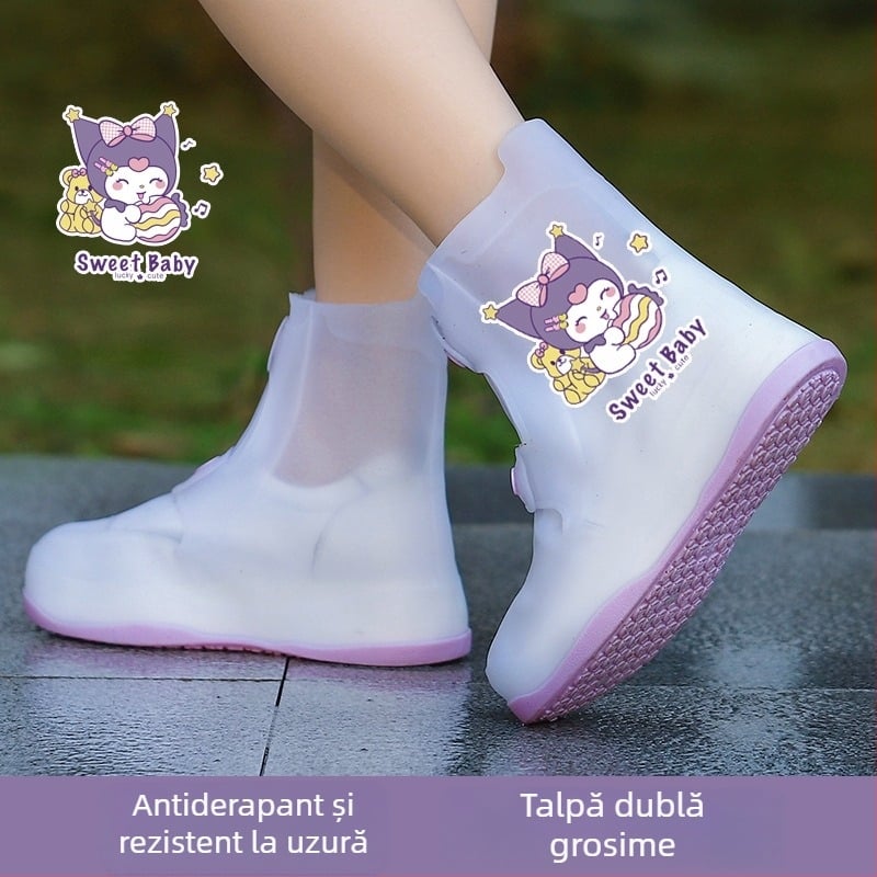 Ghete de ploaie pentru copii din silicon – personalizare disponibilă; marcă To autumn life; nu sunt importate; nu sunt de unică folosință.