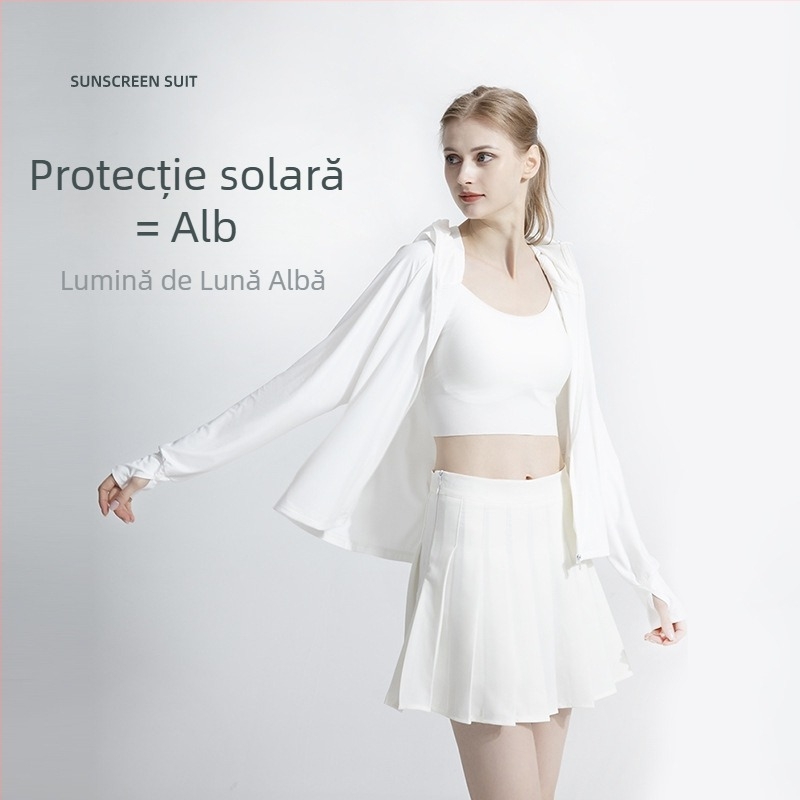 Bluza UV-protecție ultraușoară din nailon – croială lejeră, stil All-Match, Primăvara 2023, 71–80% nailon, respirabil