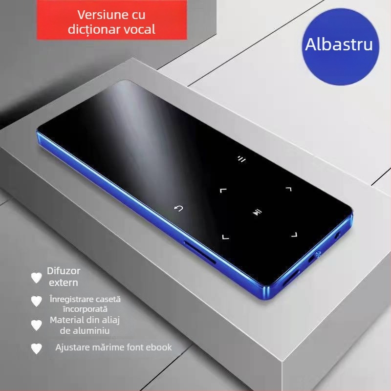 Bluetooth MP4 player cu touchscreen, redare MP3/MP4, cititor de cărți electronice, ceas de alarmă